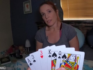 Step Son Plays Strip Poker With Step Mom - Jane Cane