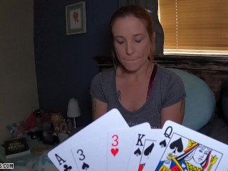 Step Son Plays Strip Poker With Step Mom - Jane Cane