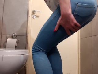 Compilation of Wetting my Jeans and pouring out from my High Heels and Pants