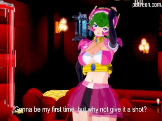 Megaman X DiVE's Marino joins Marty for a wet and sticky pole dance