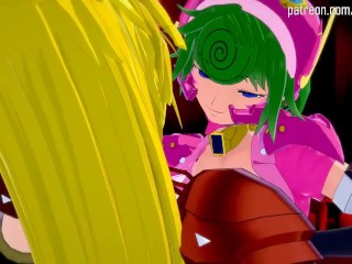 Megaman X DiVE's Marino joins Marty for a wet and sticky pole dance