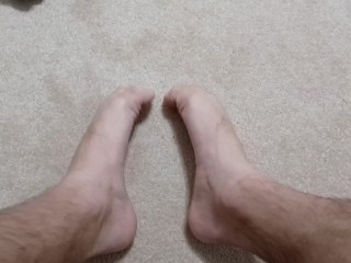 Male Feet Taking Off Socks - Testing System (More to Come Soon)