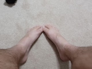 Male Feet Taking Off Socks - Testing System (More to Come Soon)