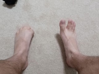 Male Feet Taking Off Socks - Testing System (More to Come Soon)