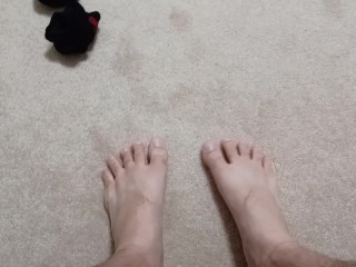 Male Feet Taking Off Socks - Testing System (More to Come Soon)