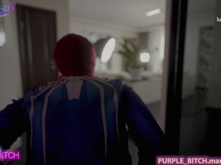 3some lesbian Spiderman porn by purple bitch