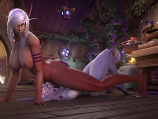 Warcraft elf Futanari Compilation #2