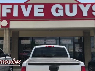 Five Guy's Burgers Employee talks Pregnant milf into fucking him behind restaurant