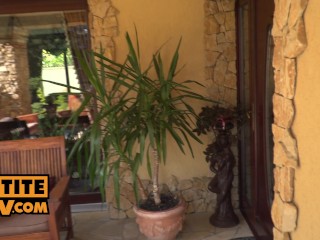 Nelya's teen pussy and ass are randy for your mature cock