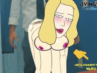 RICK & MORTY Beth Smith / Sanchez MILF 2D Real Cartoon Big Ass ANIMATION Booty xxx Cosplay Porn sex