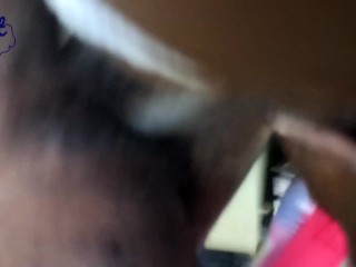 Thot in Texas - Put Dick In Up close To Shaved Ebony African American Pussy