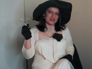 Lady Dimitrescu's Smoking Jerk Off Instructions
