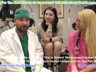 $Clov - Mina Moon Undergoes Mandatory Student Physical By Doctor Tampa & Destiny Cruz GirlsGoneGyno