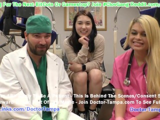 $Clov - Mina Moon Undergoes Mandatory Student Physical By Doctor Tampa & Destiny Cruz GirlsGoneGyno