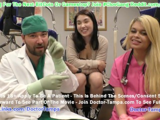 $Clov - Mina Moon Undergoes Mandatory Student Physical By Doctor Tampa & Destiny Cruz GirlsGoneGyno