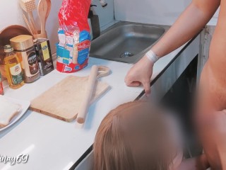  Sexy Pinay Maid Fucked in the Kitchen by her Cheating Boss