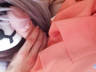 Cute Neko Waifu wants to Tease her Senpai with a blowjob