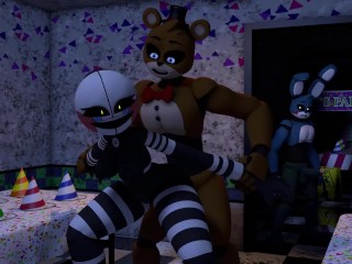 Freddy plays with the puppet (with sound)