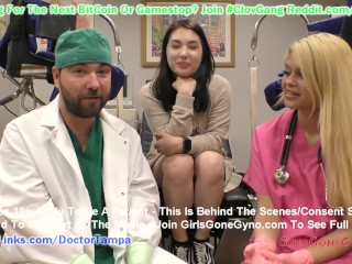 $CLOV Mina Moons Gyn Exam By Doctor Tampa & Nurse Destiny Cruz @GirlsGoneGynoCom