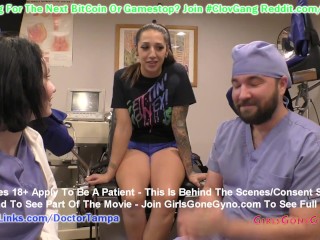 $CLOV - Nurse Lenna Lux Examines Standardize Patient Stefania Mafra While Doctor Tampa Observes Her