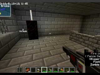 Minecraft - Nacht der Untoten Remastered by DownWindWings (testing guns and spawning)