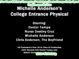 $CLOV Become Doctor Tampa, Glove In For Michelle Andersons Gyno Exam While Her Boyfriend Watches!!!!