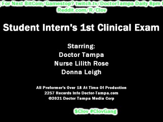 $CLOV Nurse Lilith Rose Has 1st Day Of Clinicals Doctor Tampa Using Standardized Patient Donna Leigh