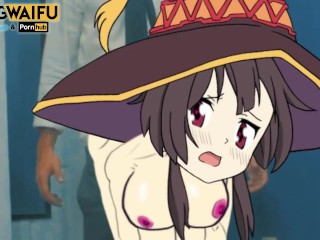 MEGUMIN Konosuba 2D Real Anime Big Japanese Ass Booty Cosplay Hentai Kono Subarashii Sekai porn sex