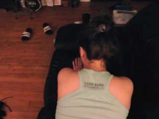 Getting a quick fuck in on the couch