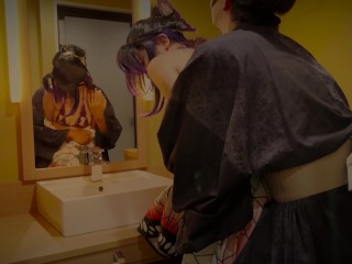 Shinobu fucks at the bathroom before going to the bed | 4K 60fps | Demon Slayer | Kocho Cosplay