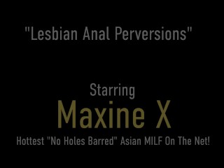 Crazy Lesbian Anal! Asian Maxine X Cums With Janessa Jordan!