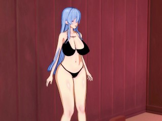 Esdeath at sexy stage  (3D Ecchi) (Akame ga Kiru)