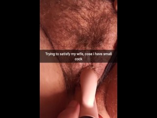 Thats the only way i can satisfy my wife, because i have small dick - Humiliation Cuck Captions