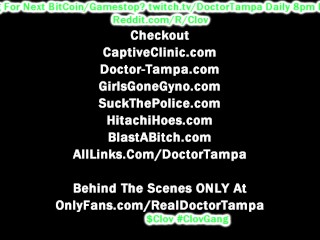 $CLOV Become Doctor Tampa To Give Stacy Shepard Her 1st Gyno Exam EVER With Nurse Jasmine Roses Help