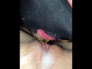 He Eats his own Cum from my Pussy & Ass