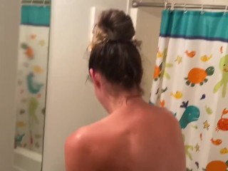 Nude Cleaning Bathroom 