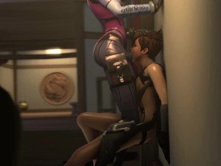 NYL-Tracer, Widow, Mercy 3D Futa Animation