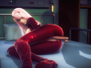 DARLING IN THE FRANXX Zero Two hunts for unsucked cock (3D PORN 60 FPS)