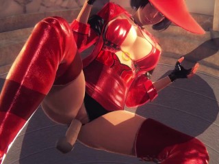 [GUILTY GEAR STRIVE] Passionate sex with I-No (3D PORN 60 FPS)