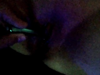 Glow stick, vibrator, fingers, head! I make this milf squirt moan and cum multiple times