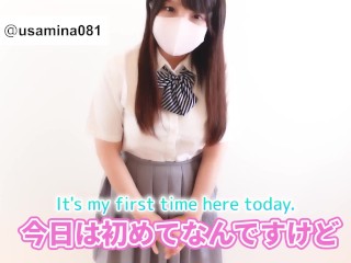 【素人オナニー】立ったままオナニーしたら、足がガクガク...。///