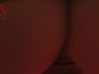 Stunning lady Regina Noir shows her pussy lying on the couch.