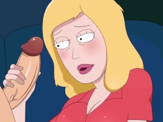 Rick And Morty - A Way Back Home - Sex Scene Only - Part 33 Beth Handjob By LoveSkySanX