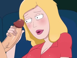 Rick And Morty - A Way Back Home - Sex Scene Only - Part 33 Beth Handjob By LoveSkySanX