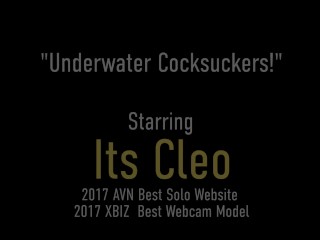 Dick Sucking Sirens Its Cleo & Annie Knight Milk Cock In H20