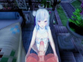 Emilia gets POV fucked and filled with cum - Re:Zero Hentai.