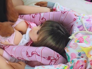 Titsfuck and cum with my cute dolls 02