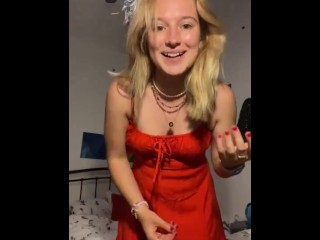 Shy, sexy, innocent, posh British girl strips down for you