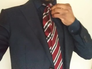 Bbc strips in bathroom while family is in the other room