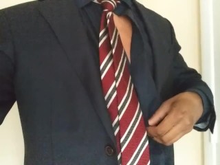 Bbc strips in bathroom while family is in the other room